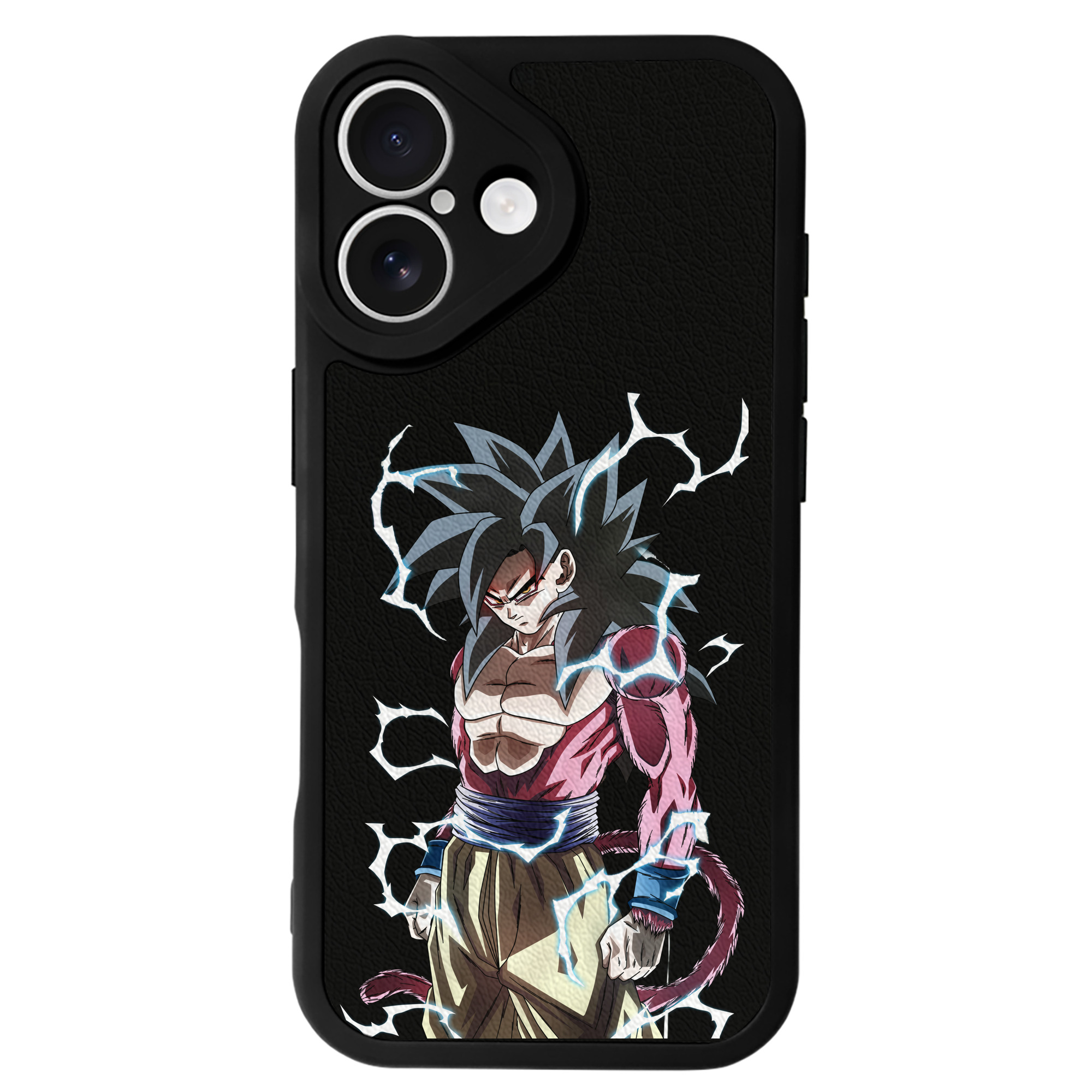 （画像用） ドラゴンボール 孫悟空（そん ごくう）Son Goku カカロット DRAGON BALL Kakarotto 【iPhone 16シリーズ対応】シリコンスマホケース（レザー調） 材質：シリコン